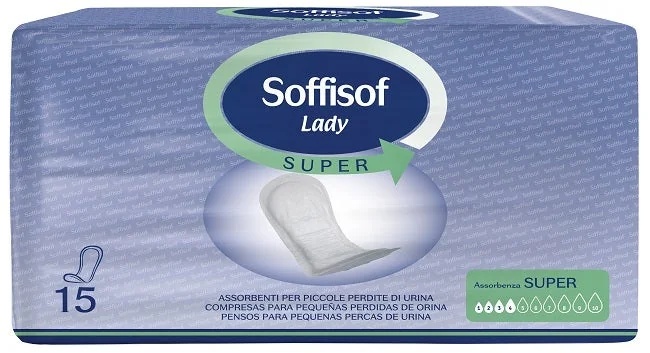Soffisof Lady Classic Super Inkontinenz-Einlagen, 15 Stück.