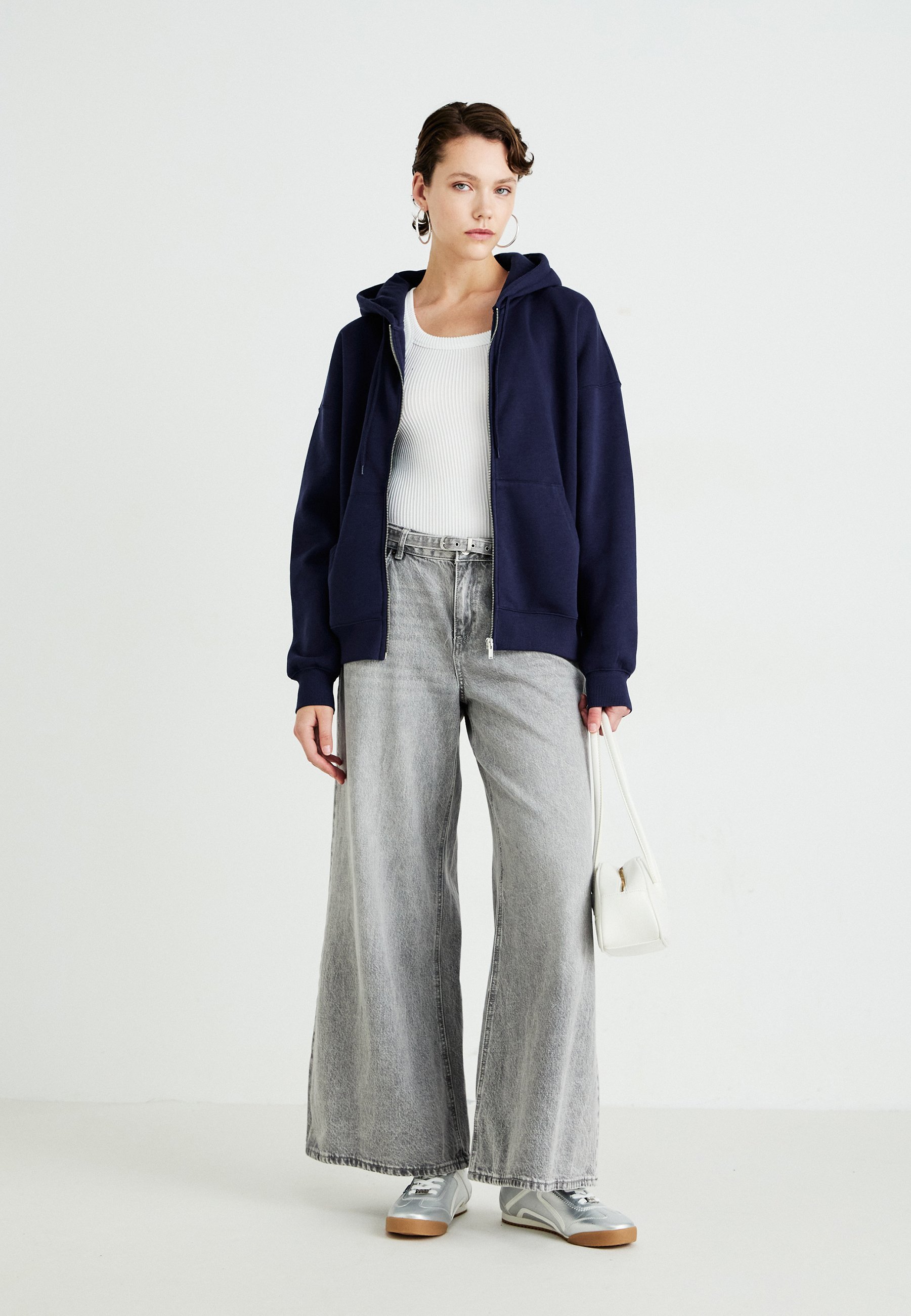 Gina Tricot sweatshirt met rits - peacoat