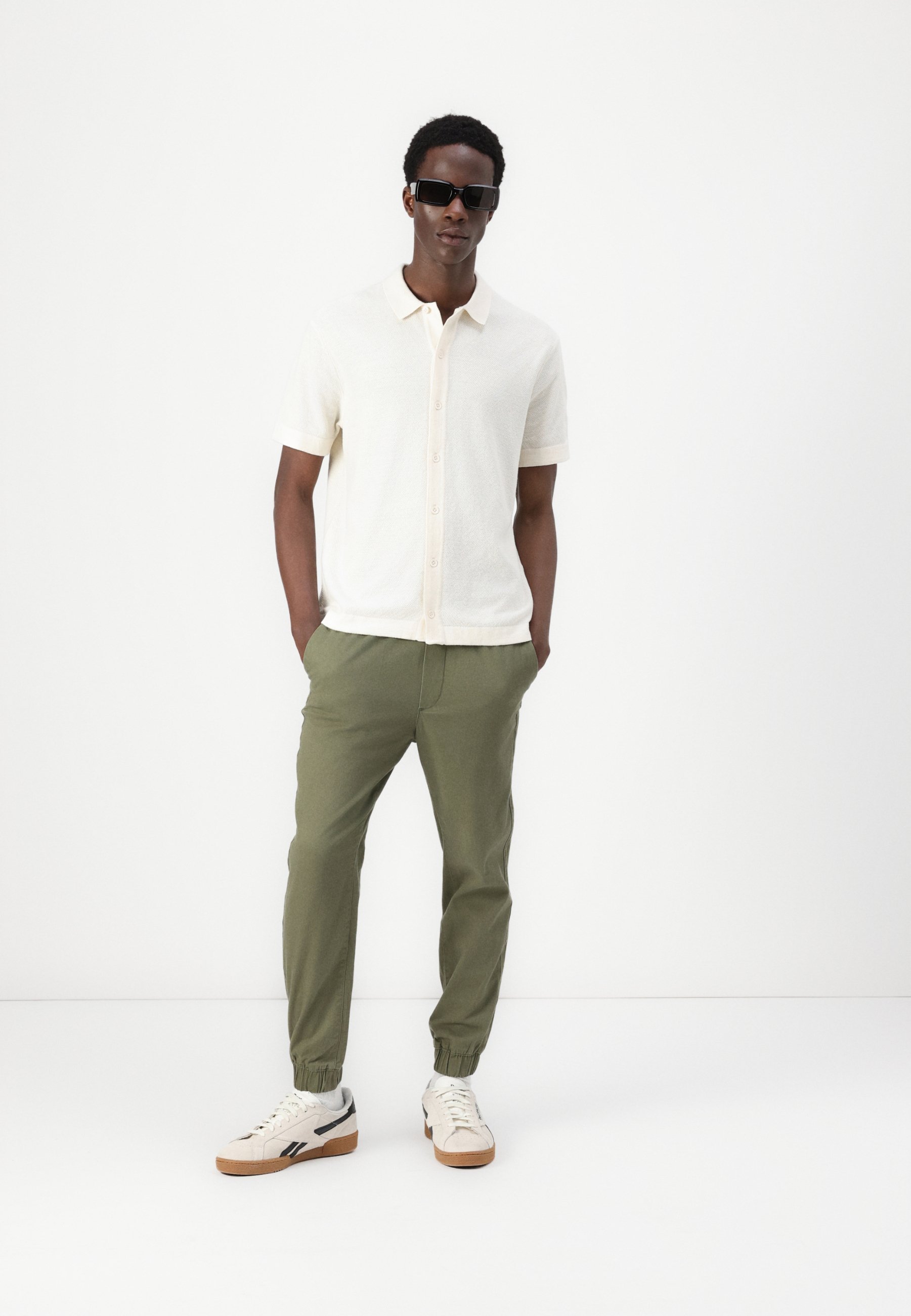 Jack & Jones JPSTGORDON DAVE - Hose - staubiges Olivgrün