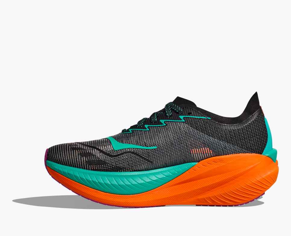 HOKA Mach X 2 Zwart/Elektrisch Aqua