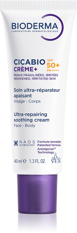 Bioderma Cicabio Créme+ FPS 50+ creme facial FPS 50+