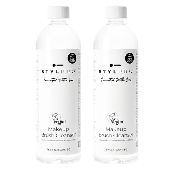 STYLPRO Veganský čistič štětců na make-up (2 lahvičky x 500 ml)