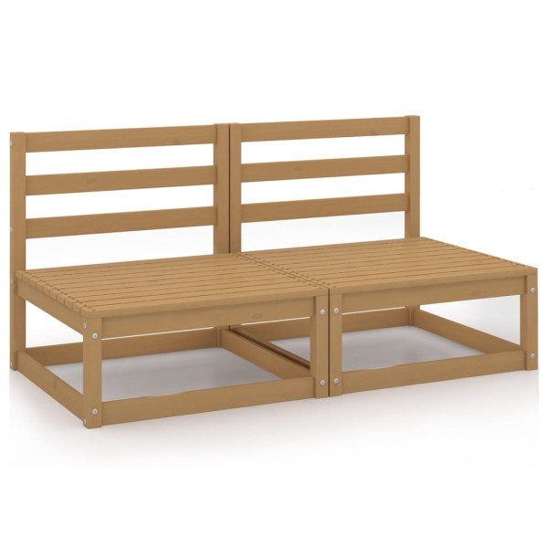 Sofa ogrodowa Brąz Drewno sosnowe vidaXL