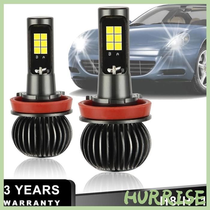 Garosa Ampoule antibrouillard Ampoules Antibrouillard LED EV15 H8 H11 200 % Plus Lumineuses, Source de Lumière auto lateral