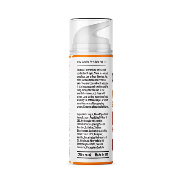CBDfx Spier- en Gewrichtsverwarmende Crème - 500 mg CBD/500 mg CBG | Gezondheid | Superdrug