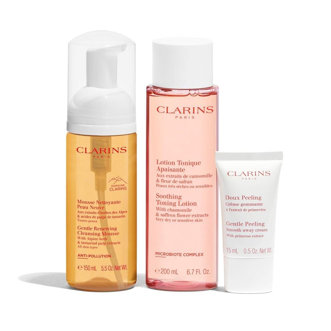 Clarins Sada na čistenie tváre, čistiaca starostlivosť pre citlivú pleť – 1 kus