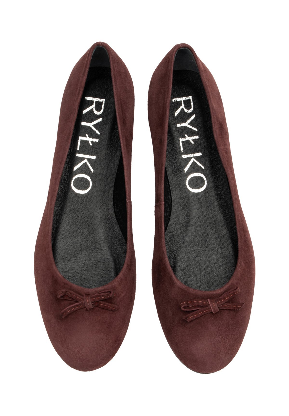RYŁKO Ballerina's - bordeaux gemêleerd