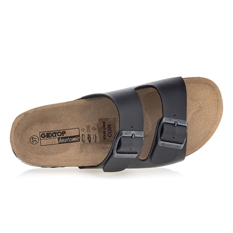 Sandali neri da donna / Scarpe aperte in punta