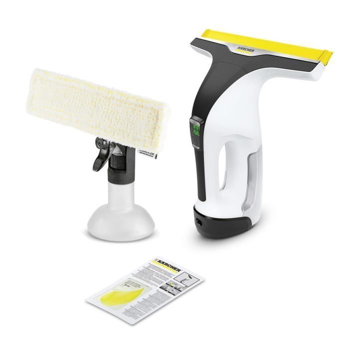 KARCHER WV 6 Plus - Limpiacristales - Escobilla XL de 280 mm - Autonomía de la batería: 100 min - Limpia hasta 300 m² (aproximadamente 100 ventanas)