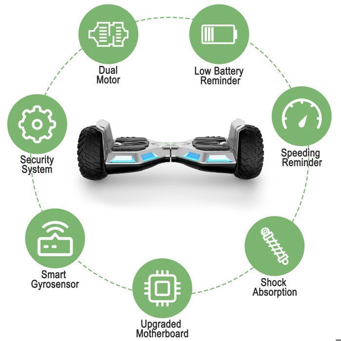 Hoverboard + Hoverkart HY-B02C de 8,5
