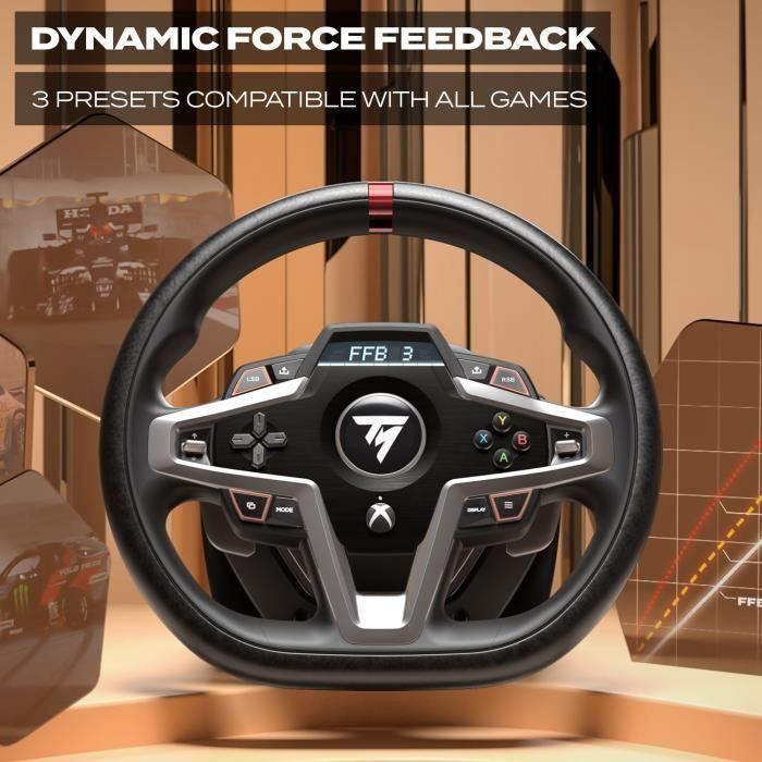 Volante da corsa THRUSTMASTER T248 e pedali magnetici per Xbox Series X/S, Xbox One, PC