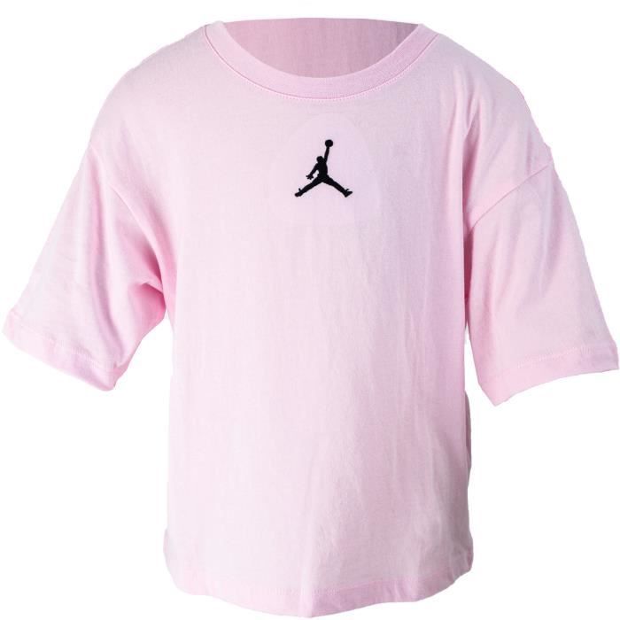 Maglietta Nike Air Jordan Junior Essentials - Rosa - Maniche corte - Bambina - Multisport