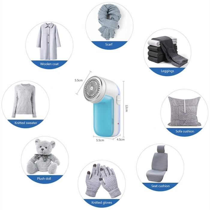 Rimuovi pelucchi - CO-PHÉNIX - Ricaricabile tramite USB - Contenitore grande e rimovibile - Multi-tessuto - Unisex