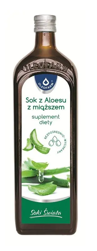 Oleofarm Sok z aloesu z miąższem