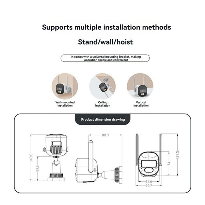 Cámara de seguridad Tuya 2K 4MP, WiFi 2.4G/5G, detección por IA, mini cámara IP CCTV, cámara de videovigilancia inteligente para el hogar.