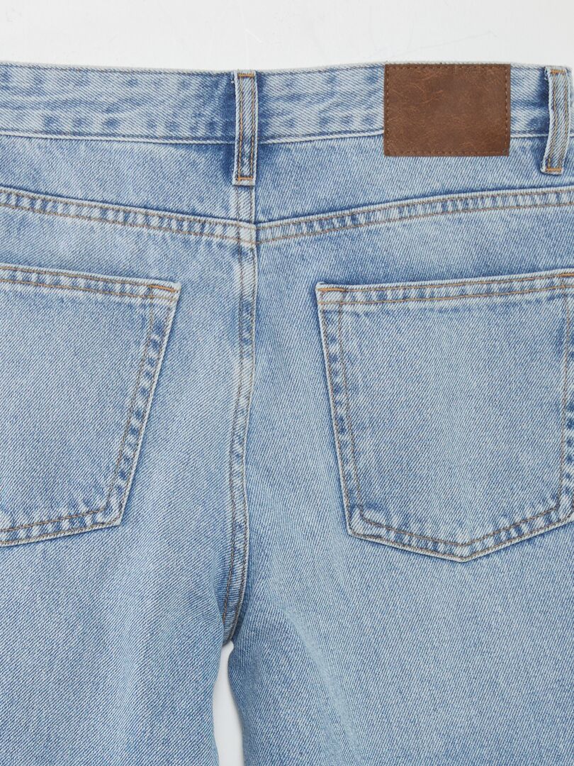 Calça jeans reta - tamanho 34 - azul