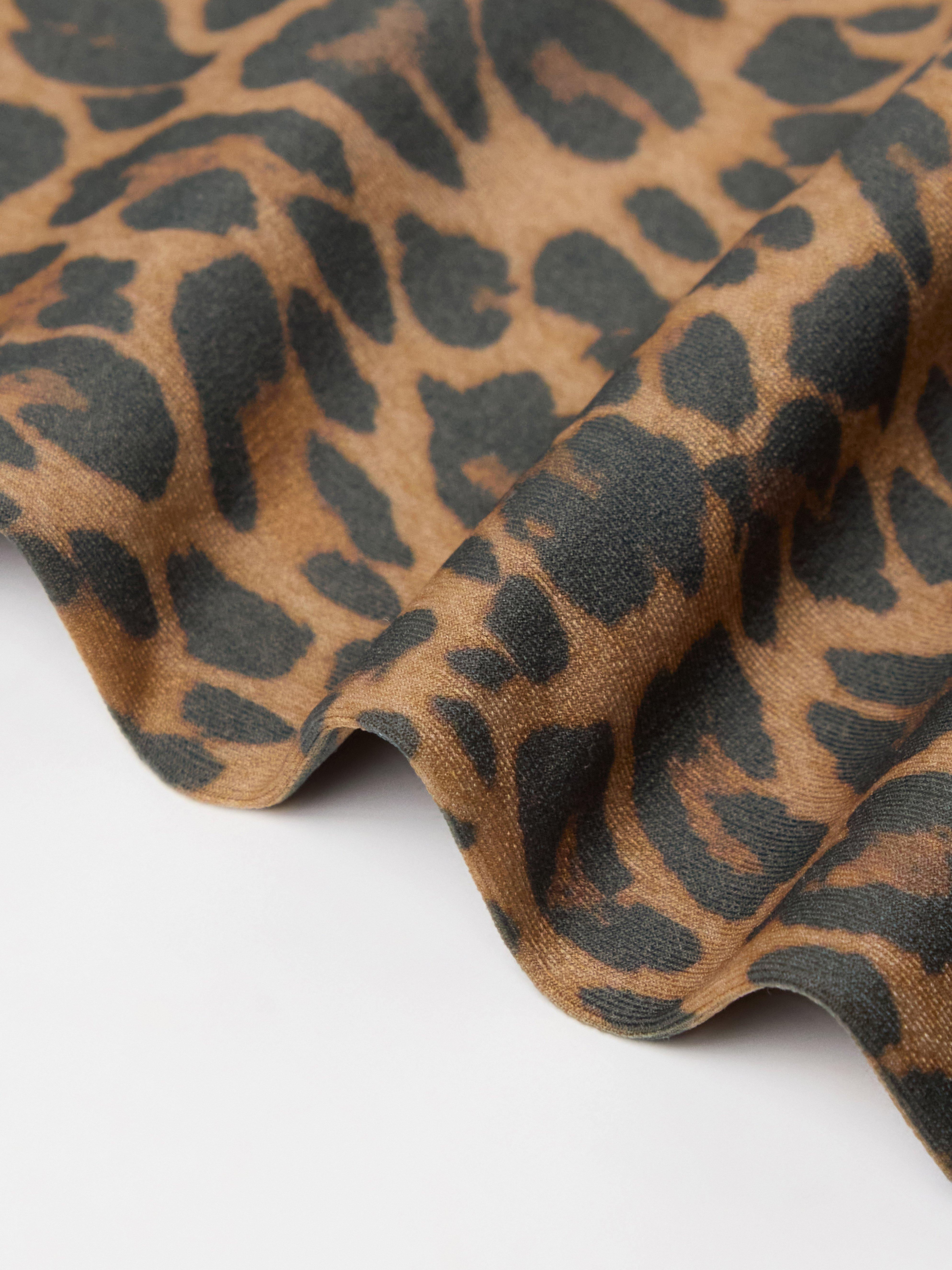 Punčocháče s leopardím vzorem 50 denier béžové