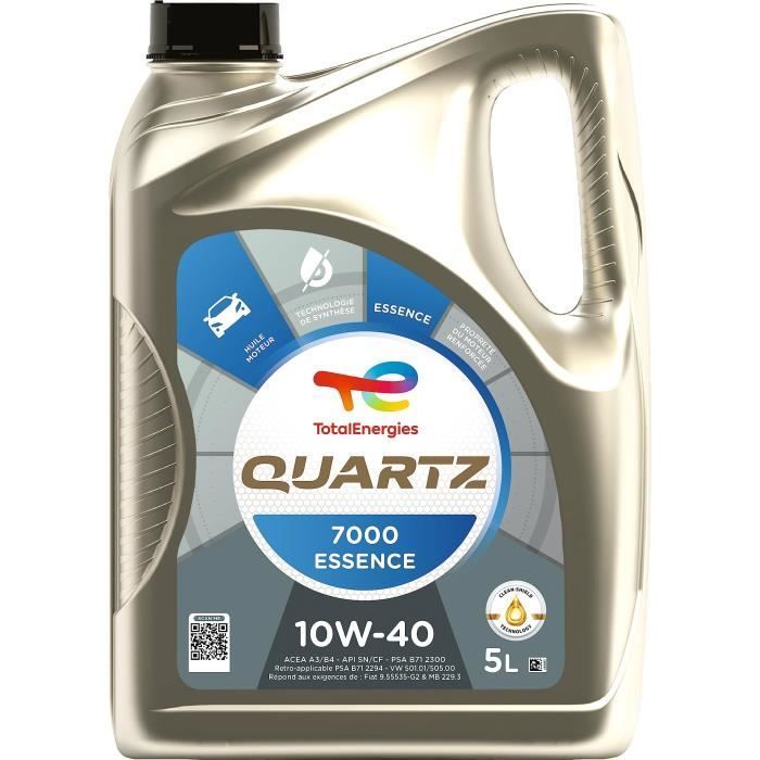 Aceite de motor - TotalEnergies - Quartz 7000 gasolina 10W-40 - 5L