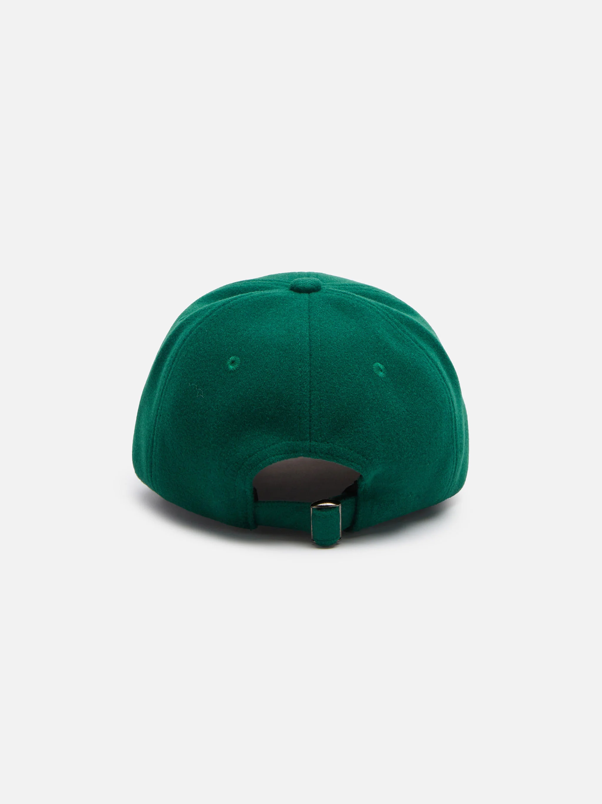 Boné de beisebol de feltro verde com bordado da Universidade de St. Barth