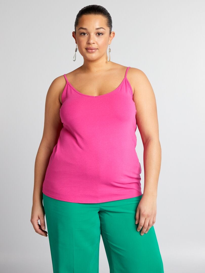 Camisole met dunne bandjes - ROZE