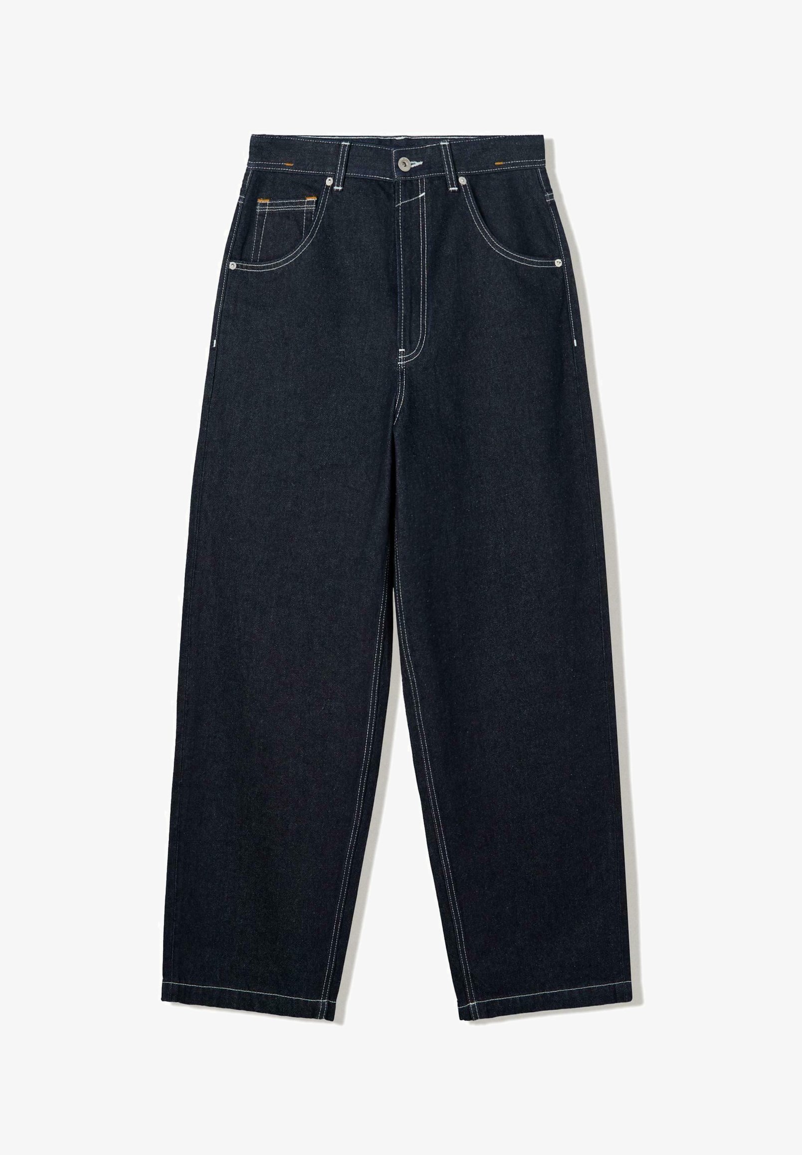 Bershka SUPER-BAGGY - Jean ample - bleu roi