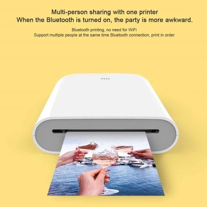 Xiaomi Photo Printer, Portable Photo Printer, White