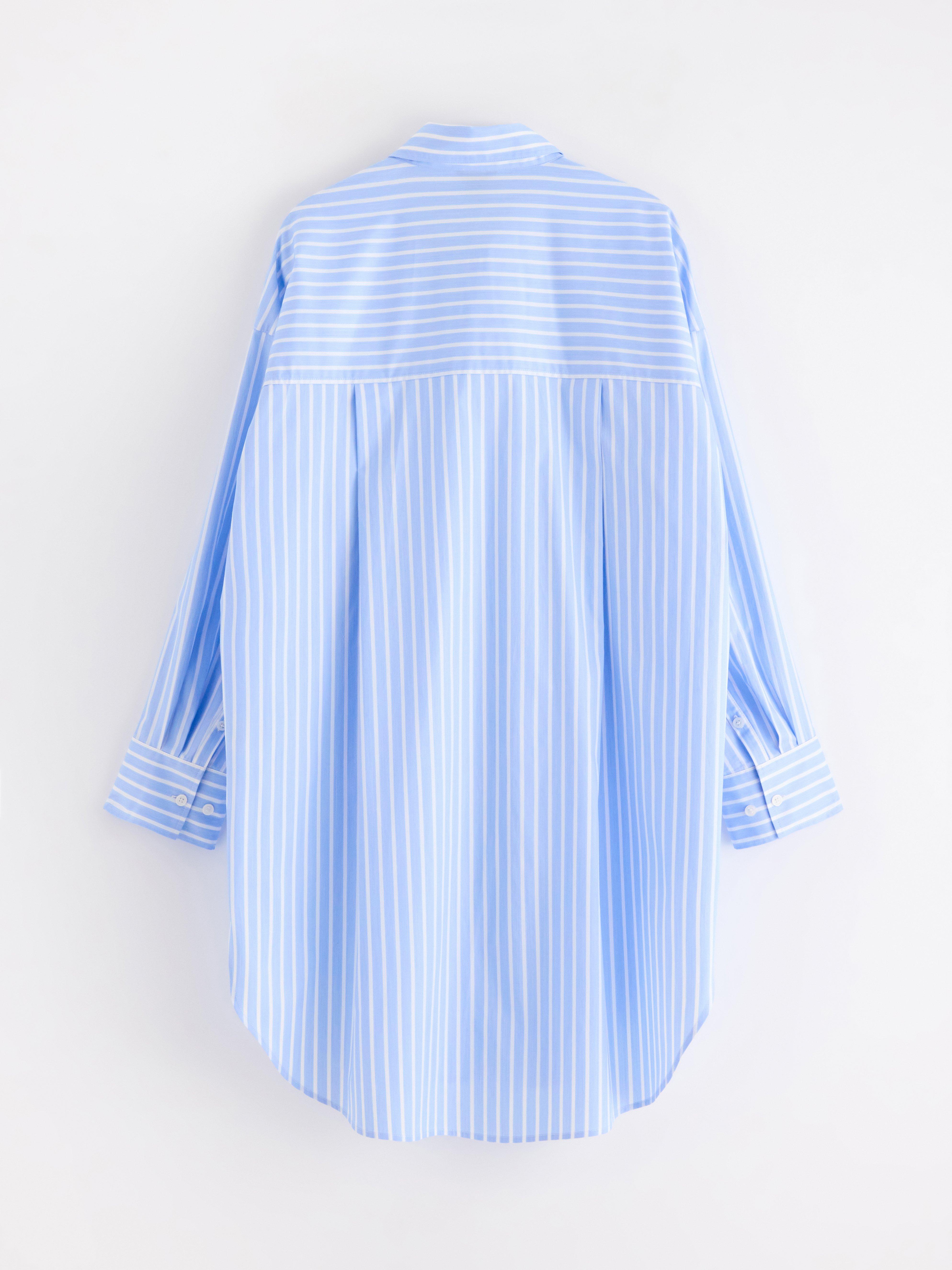 Camisa comprida azul claro