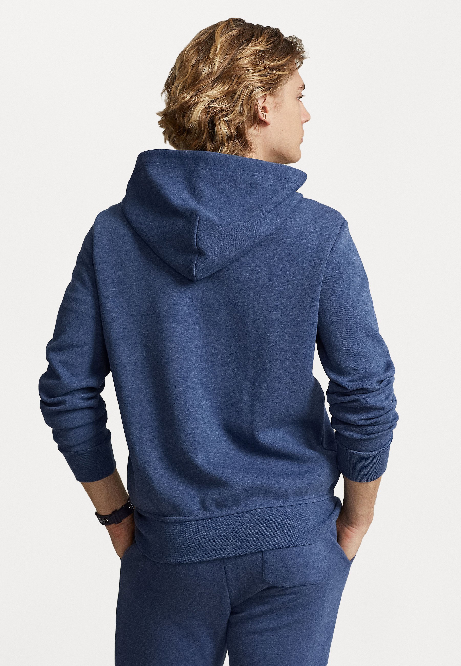 Polo Ralph Lauren hoodie met volledige ritssluiting - Sweatshirt met ritssluiting - derbyblauw gemêleerd