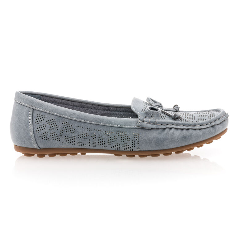 Blaue Damen-Loafer/Bootsschuhe