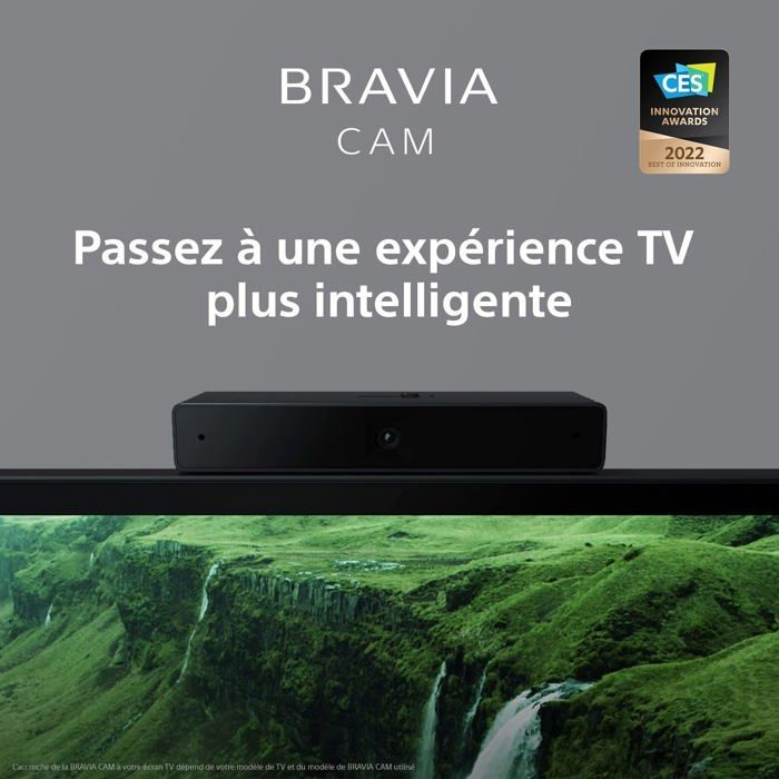 Webcam Sony - CMUBC1.CE7 - BRAVIA CAM CMU-BC1 - Accessoire TV pour BRAVIA XR and X1 2022 Web Cam Connection USB Noire