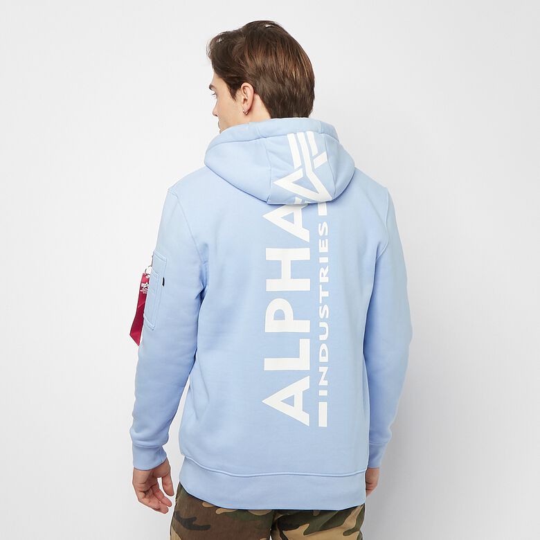Sudadera con capucha estampada en la espalda