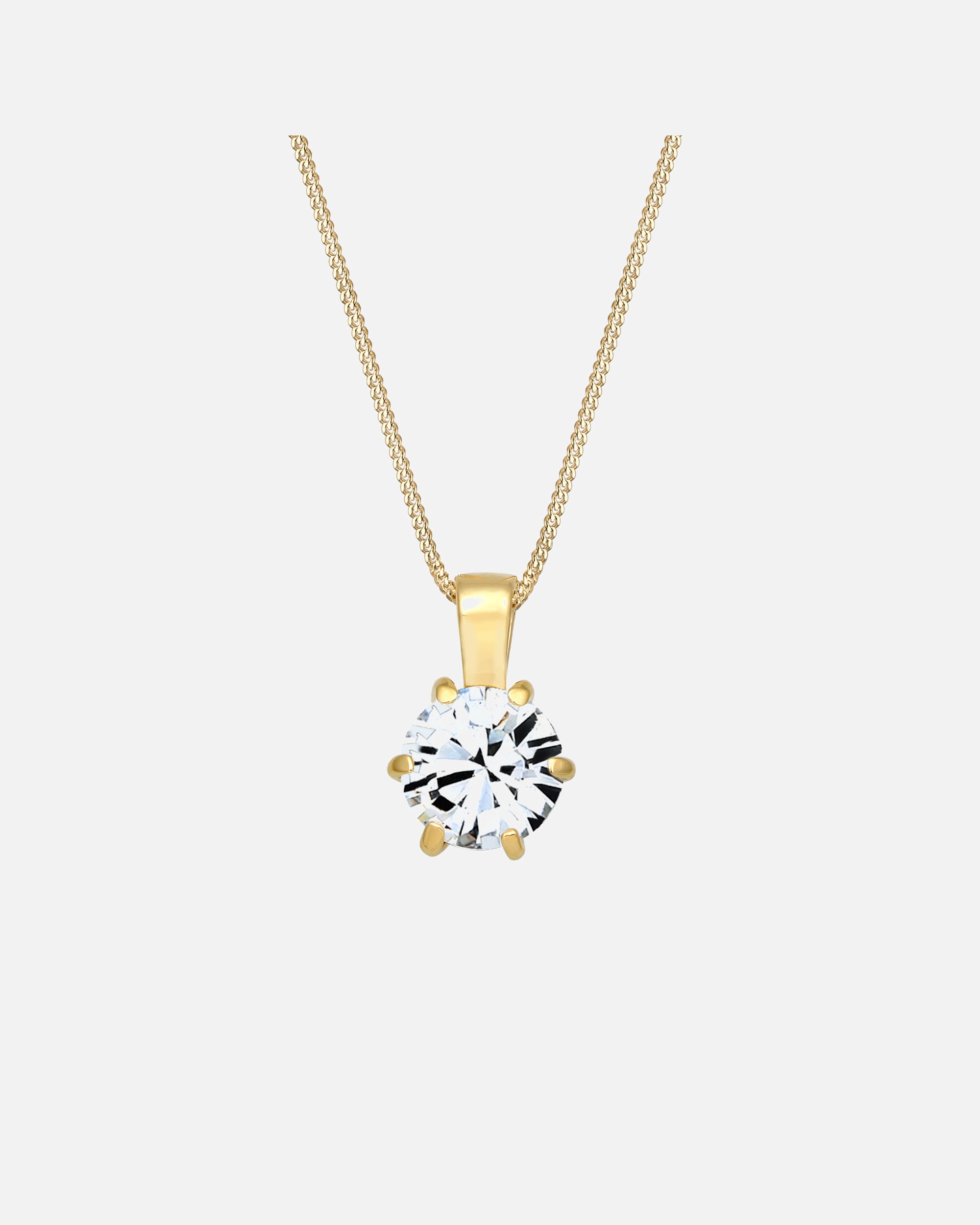 Elli Femmes Char Solitaire Étincelant avec Cristal en Argent Sterling 925