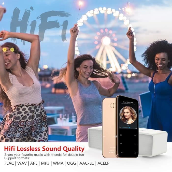 Lecteur MP3 et MP4 - ANTCOOL - 16 Go - Bluetooth 5.2 - Grand écran 2,4
