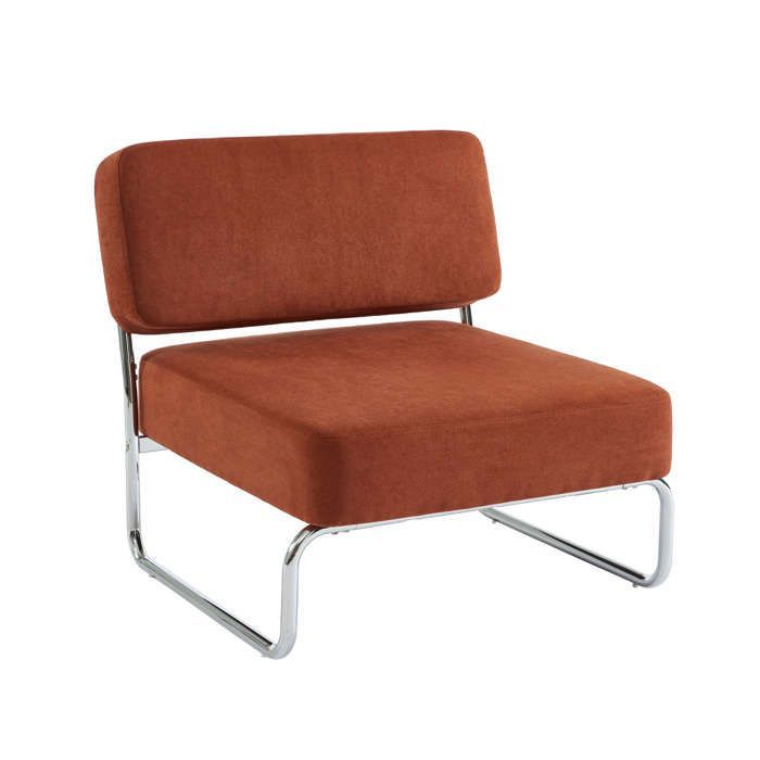 Sessel JACK in Terrakotta-Stoff