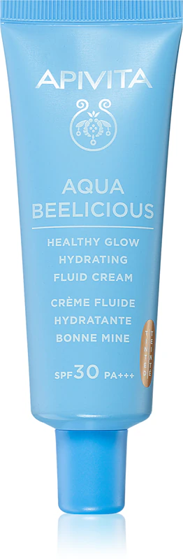 Apivita Aqua Beelicious Tinted Fluid FPS 30 - fluido com cor suave e efeito iluminador.