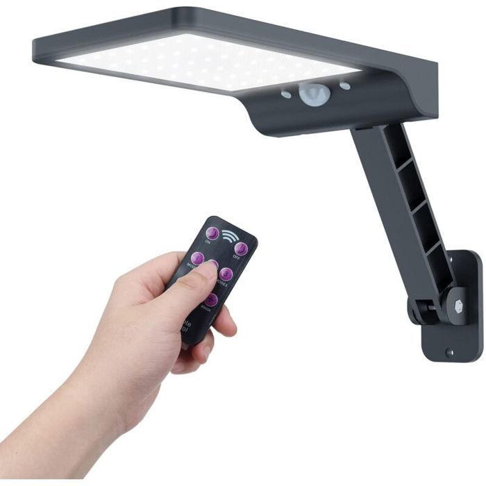 Refletor solar LED para exterior - MHY® - Sensor de movimento - 3 modos de iluminação - À prova d'água IP65