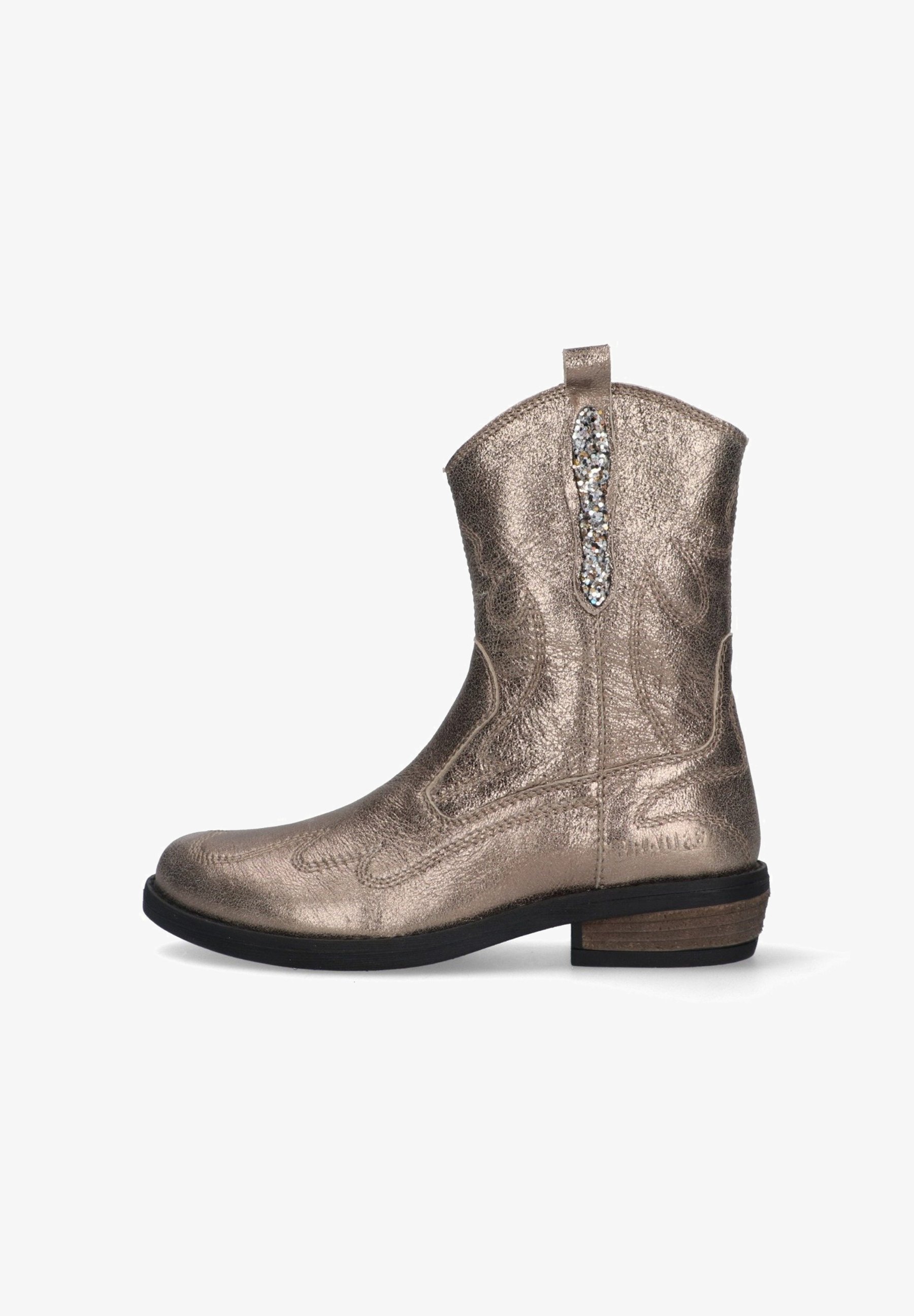Bottines Braqeez style cowboy/motard - marron
