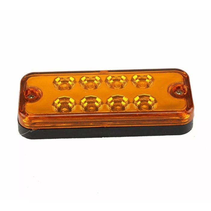 4 Feux de Gabarit Latéraux Orange LED 12V Position Latéral pour Remorque Camion Fourgon Utilitaire Caravane Camping-car