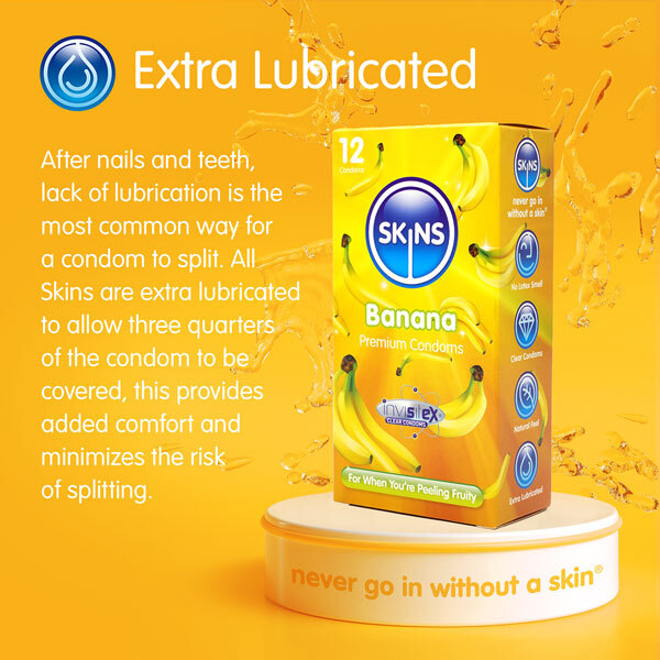 Skins Kondome Banane, 12er-Pack | Gesundheit | Superdrug