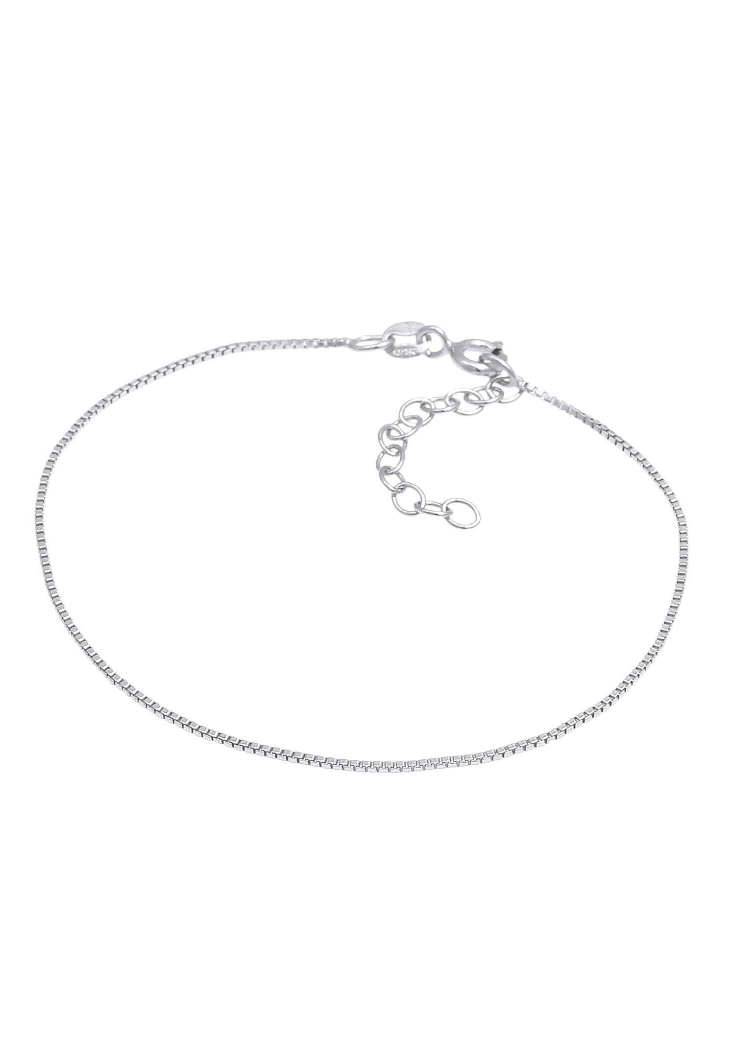 Elli Collier vénitien pour dames Liens rectangulaires de base ajustables en argent 925 Sterling