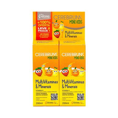 Cerebrum Pack Mini Kids -monivitamiinilisä 2 x 200 ml