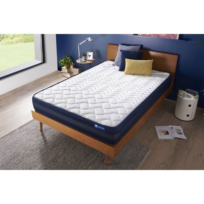 Matras van 200x200 cm met pocketveren en traagschuim - Actiflex Tech