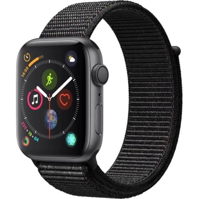 Apple Watch Series 4 GPS - 44mm Space Gray Aluminum Case - Black Buckle (2018) - Refurbished - Excellent Condition
