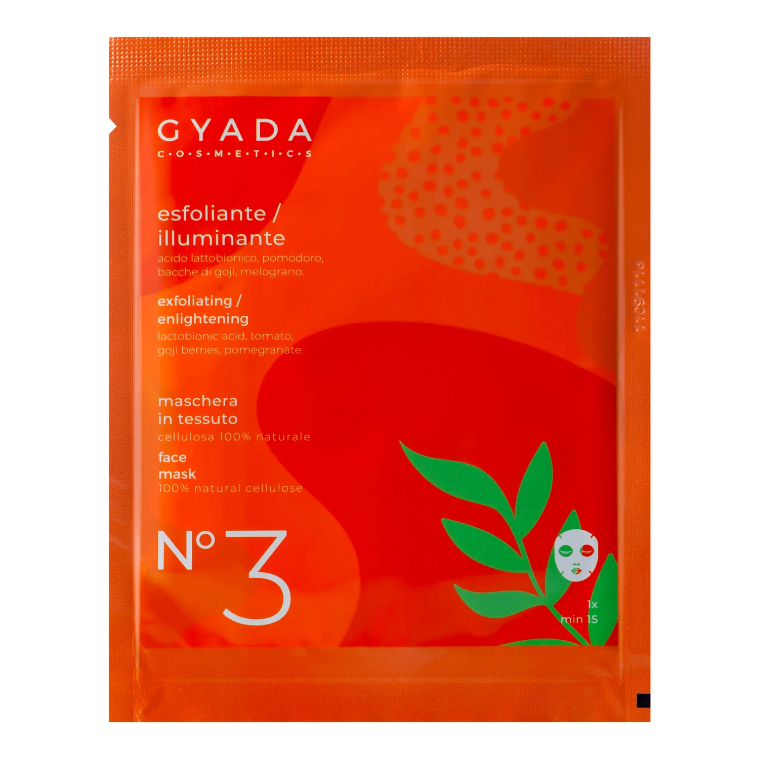 Maschere Viso in Tessuto Maschera In Tessuto Esfoliante / Illuminante N. 3 - Maschera Illuminante viso