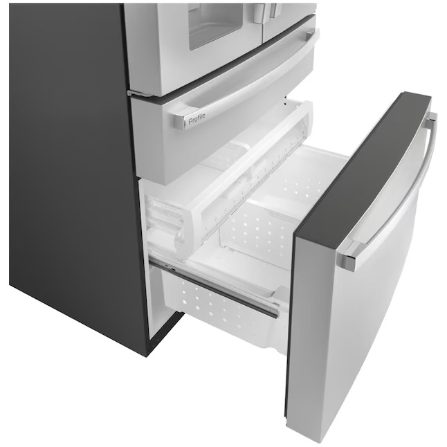 GE Profile Smart French Door Kühlschrank mit 798 Litern Nutzinhalt, Eiswürfelbereiter und Tür-in-Tür-Funktion (Edelstahl, fingerabdruckresistent) ENERGY STAR®
