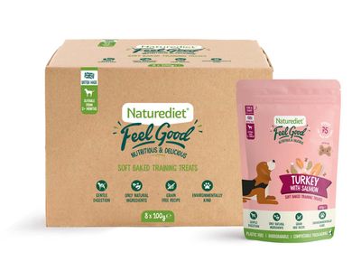 Naturediet Feel Good Soft Baked Training Treats - Turkey with Salmon