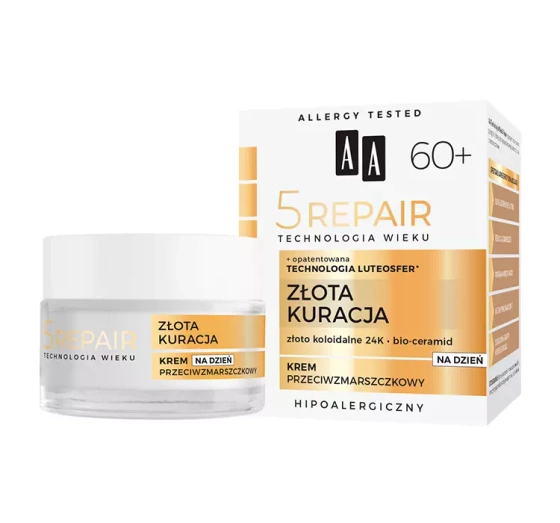 AA 5 Repair Złota Kuracja 60  krem przeciwzmarszczkowy na dzień 50 ml