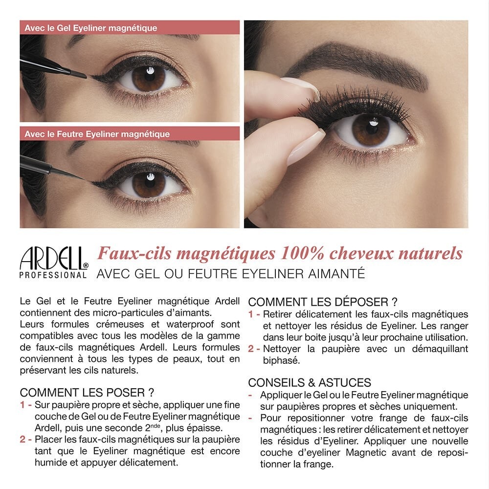 Ardell Faux-cils magnétiques simple frange Accent 002