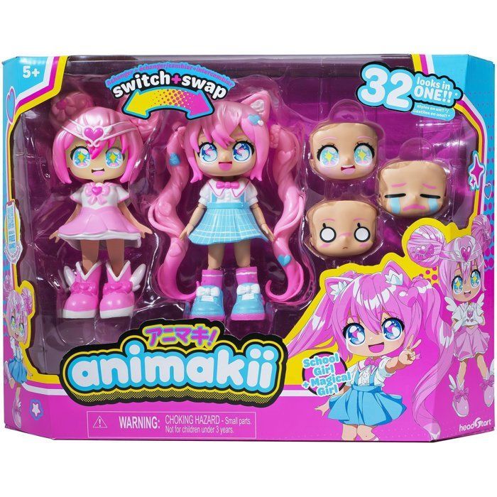 Boneca personalizável - BANDAI - Animakii - HEA26352 - Mágica e Estudante