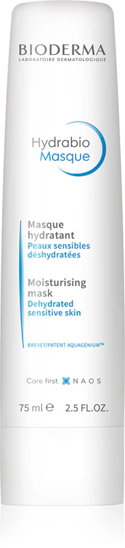 Máscara hidratante e nutritiva Bioderma Hydrabio para pele sensível e muito seca.